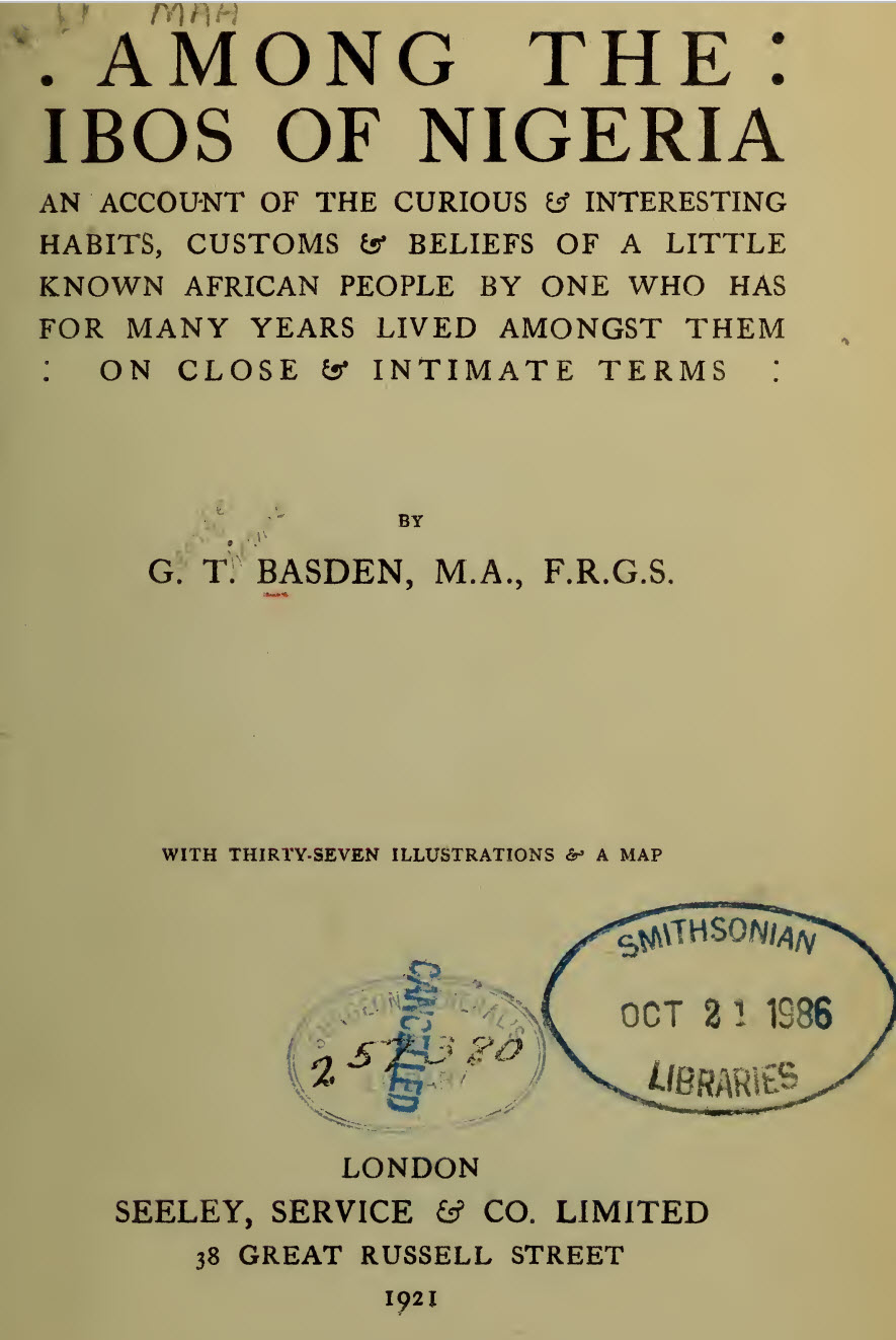 Among Ibos of Nigeria